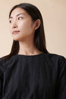 Blouse En Broderie Anglaise Tebessa - Noir