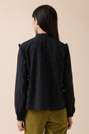 Blouse En Broderie Anglaise Theron - Noir