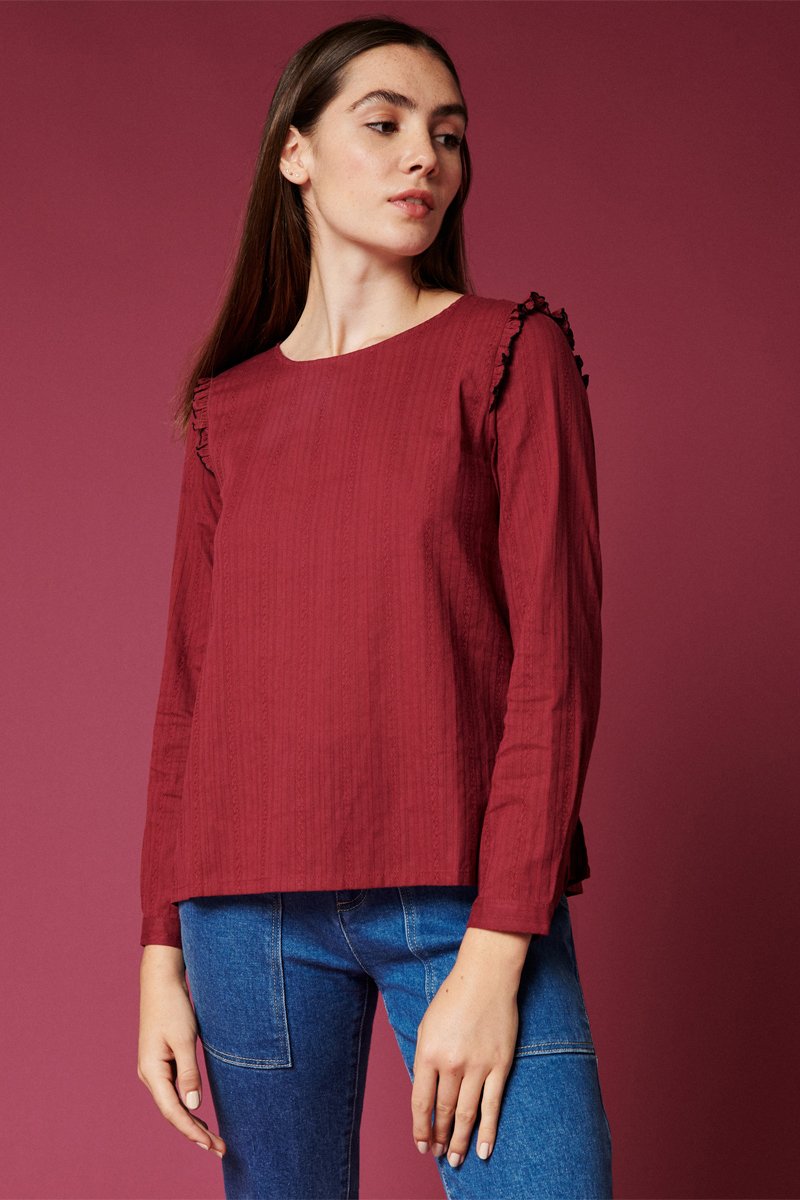 Karl Marc John - Tarato Blouse - Burgundy