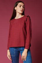 Karl Marc John - Tarato Blouse - Burgundy