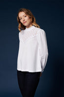 Blouse Cicek - Blanc