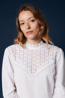 Blouse Cicek - Blanc