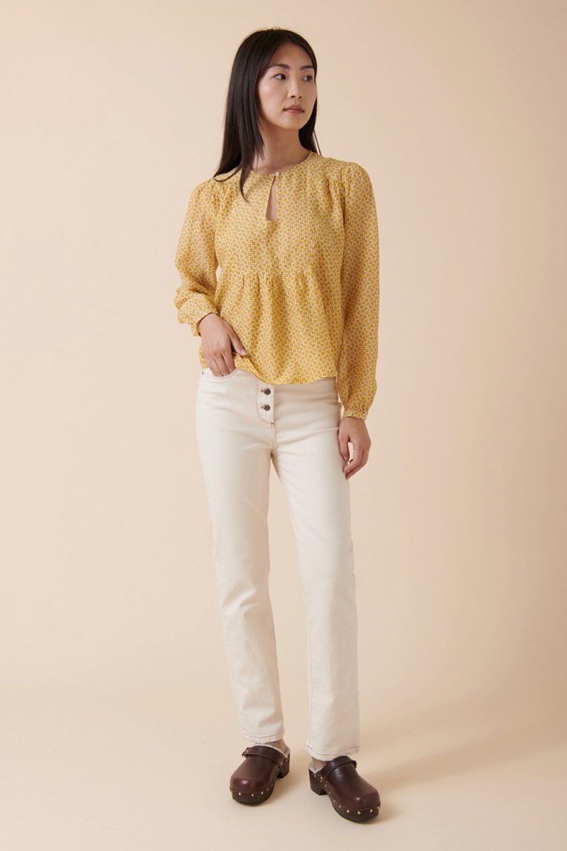 Karl Marc John - Blusa Tangra - Mostaza