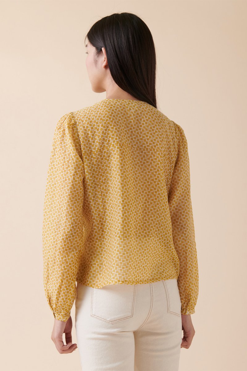 Karl Marc John - Blusa Tangra - Mostaza