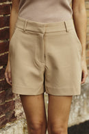 Short Taille Haute Ilyane - Camel
