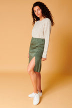 Karl Marc John - Jacinto High-Waisted Straight Skirt - Khaki