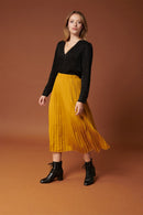 Karl Marc John - Jupe Plissée Taille Haute Jonah - Jaune