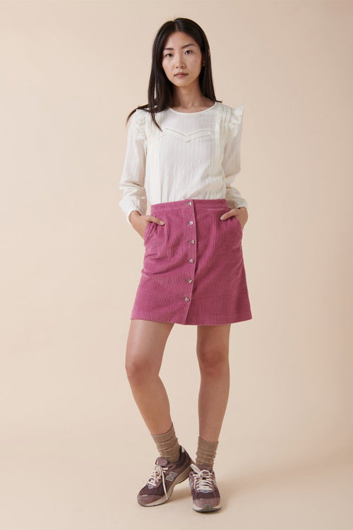 Karl Marc John - Jano Straight Velvet Skirt - Mauve