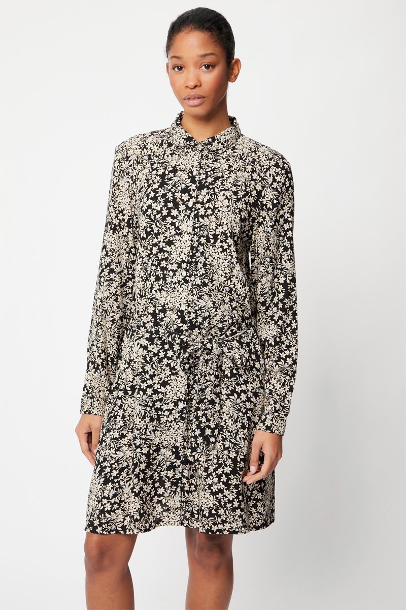 Karl Marc John - Vestido camisero - Blanco y negro