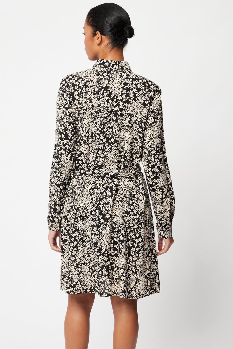 Karl Marc John - Vestido camisero - Blanco y negro