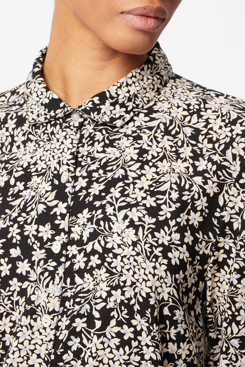 Karl Marc John - Vestido camisero - Blanco y negro