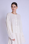 Berenice - Dropped Sleeve Shirt - Offwhite