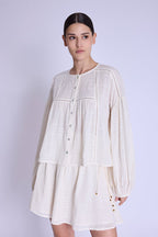 Berenice - Dropped Sleeve Shirt - Offwhite