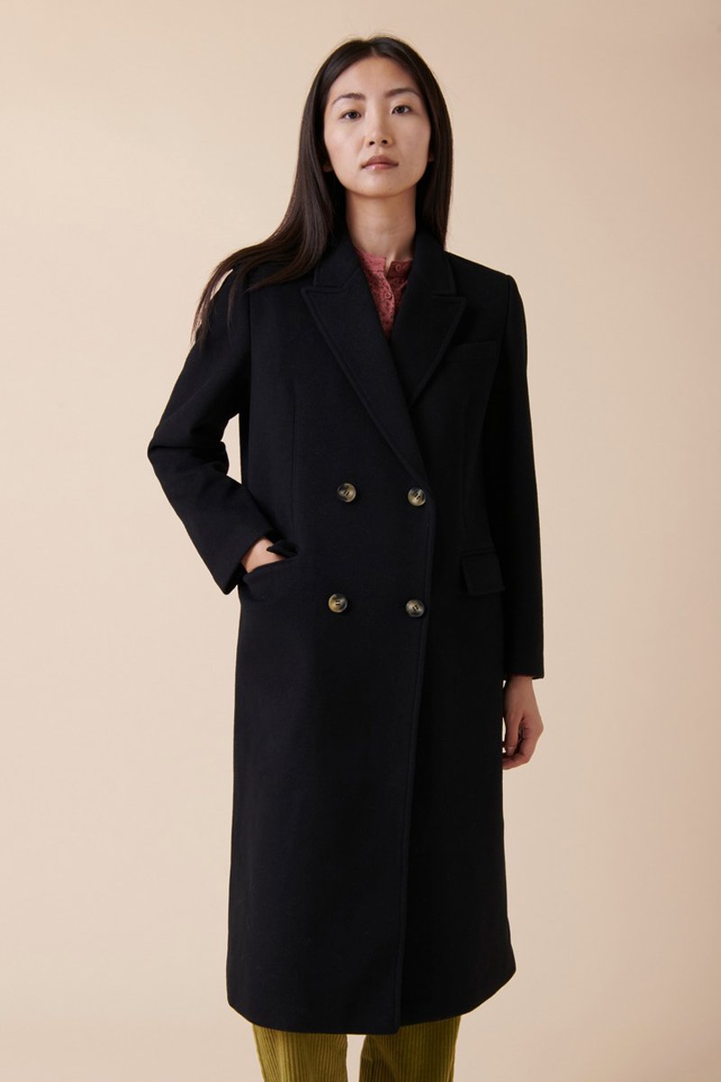 Manteau En Laine Littoral - Noir