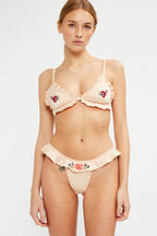 String Satin With Embroidery - Beige - Stella Mccartney