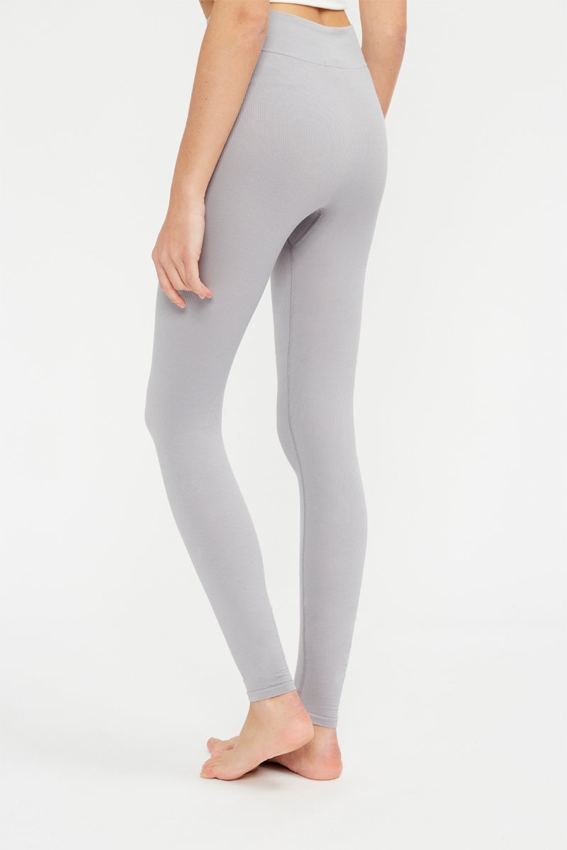 Legging Seamless Cotton - Gris - Stella Mccartney
