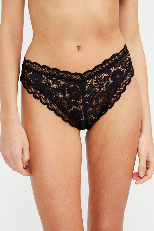 Culotte Patchworked Lace - Noir - Stella Mccartney