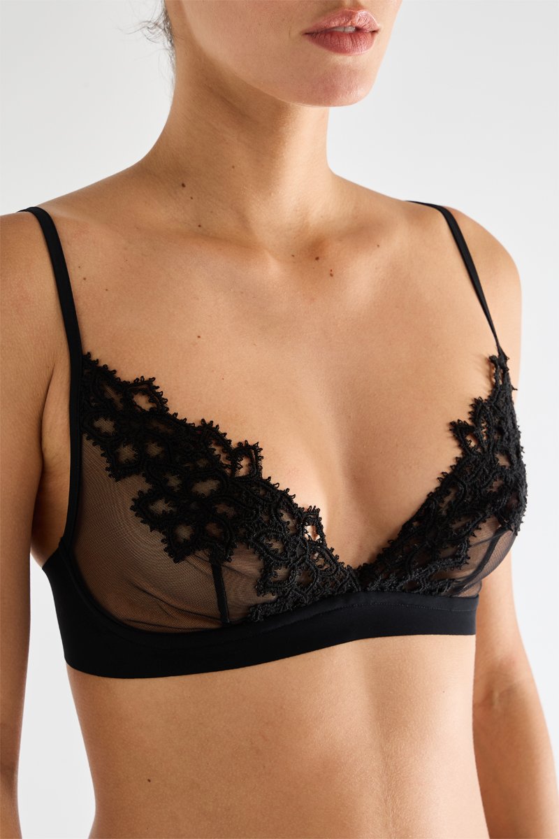 Haut De Lingerie Santos - Noir