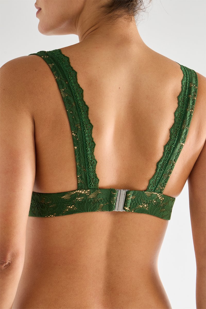 Top De Lencería Rivana - Verde Oliva