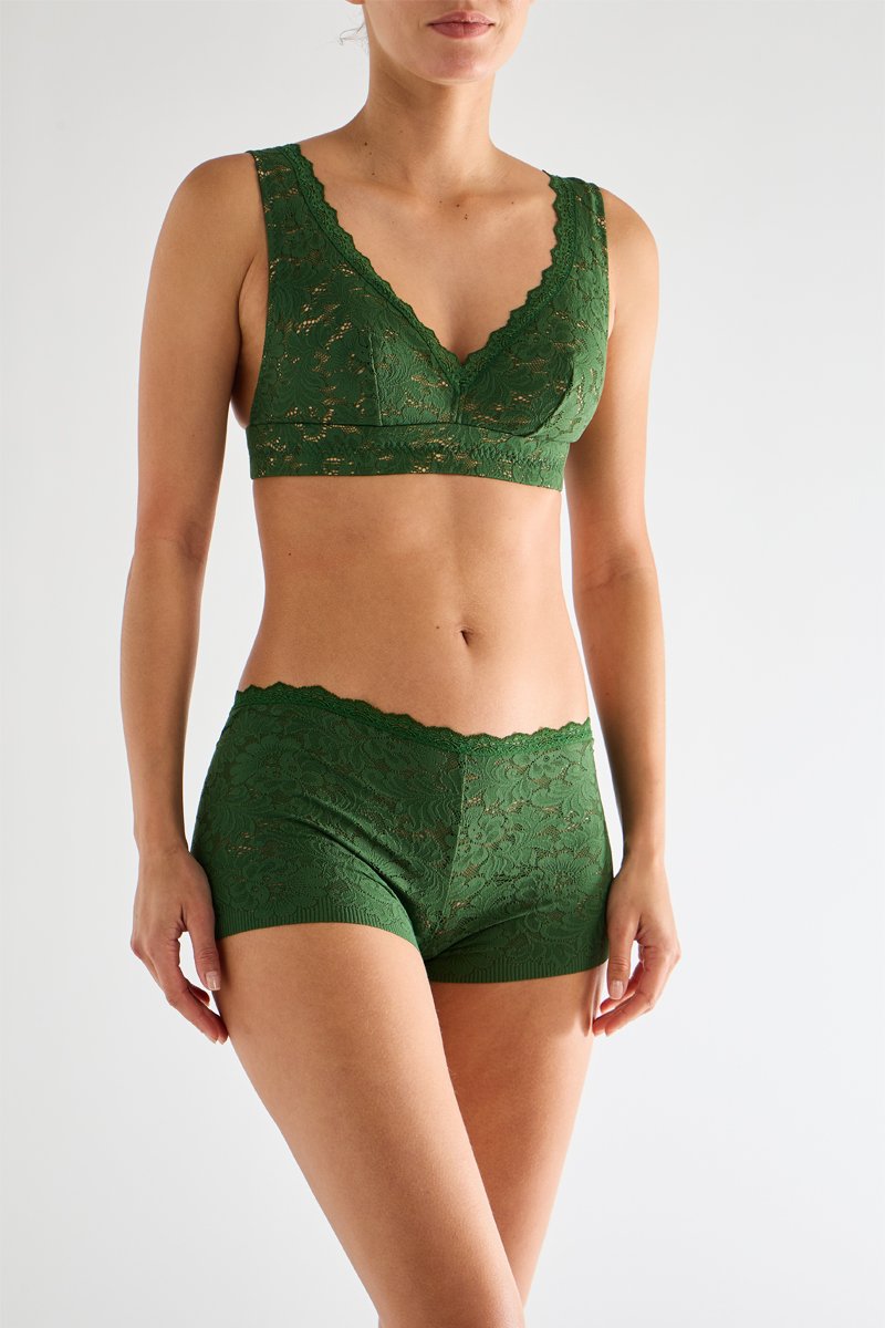 Top De Lencería Rivana - Verde Oliva