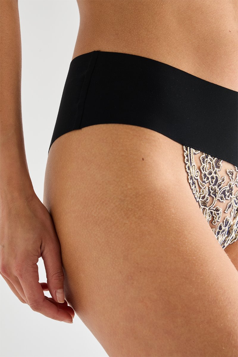 Perly Lingerie Bottom - Black