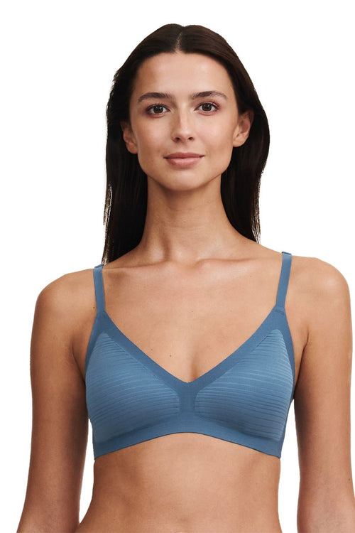 Chantelle - Brassière Ampliforme Softstret - Bleu Marine