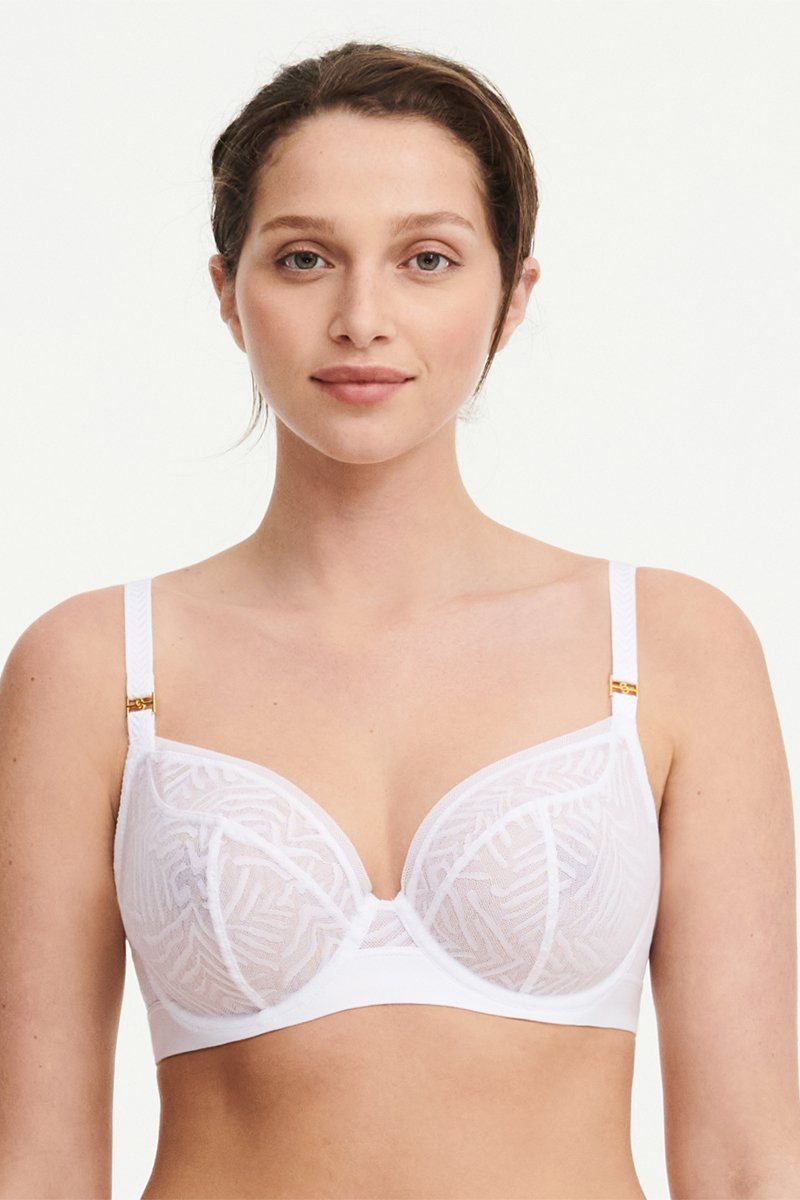 Graphic A Underwired Bra - White