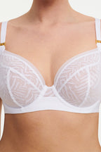 Graphic A Underwired Bra - White
