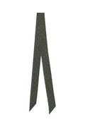 Claudie Pierlot - Cravate En Soie - Kaki Et Noir