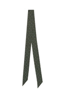 Claudie Pierlot - Cravate En Soie - Kaki Et Noir