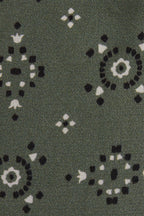 Claudie Pierlot - Cravate En Soie - Kaki Et Noir