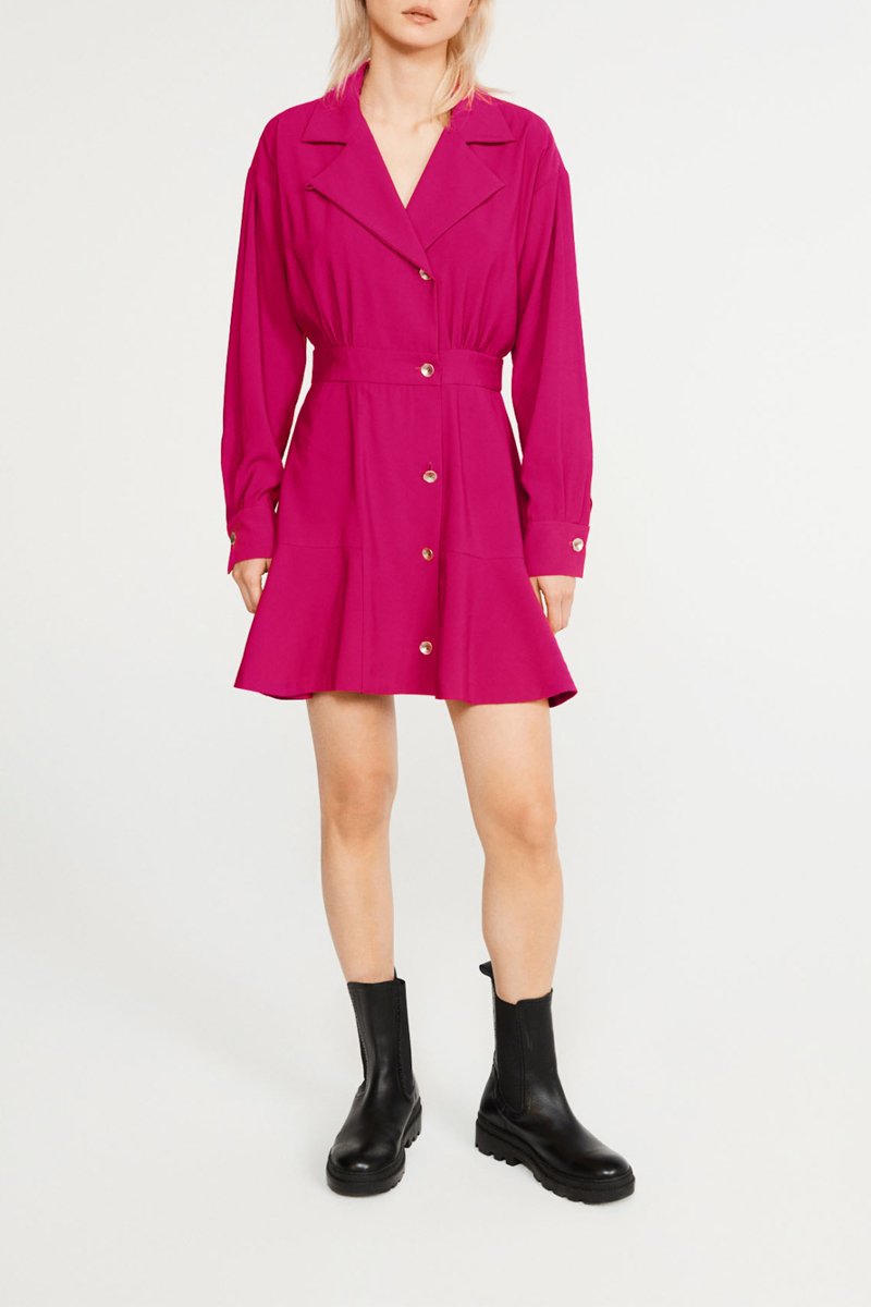 Claudie Pierlot - Robe Chemise - Fuchsia