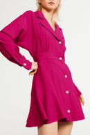 Claudie Pierlot - Robe Chemise - Fuchsia