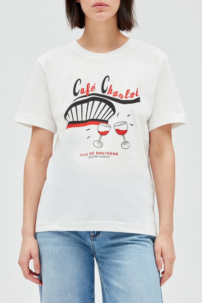 Claudie Pierlot - Camiseta - Crudo