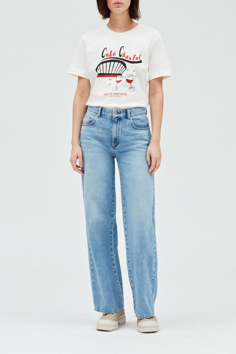 Claudie Pierlot - Camiseta - Crudo