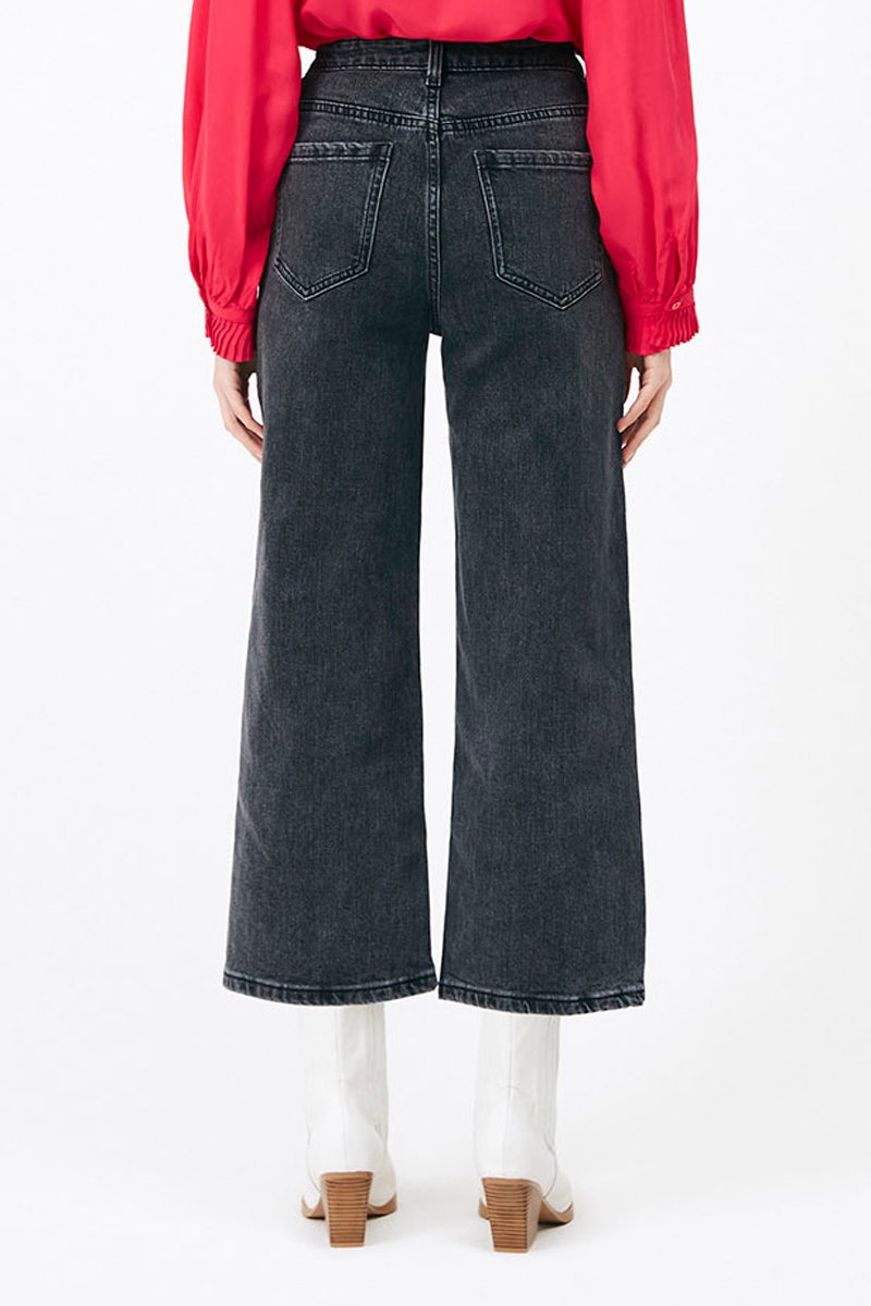 Rico High-Waist 7/8 Jeans - Black
