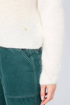Pull En Mohair Et Laine Phily - Blanc Cassé