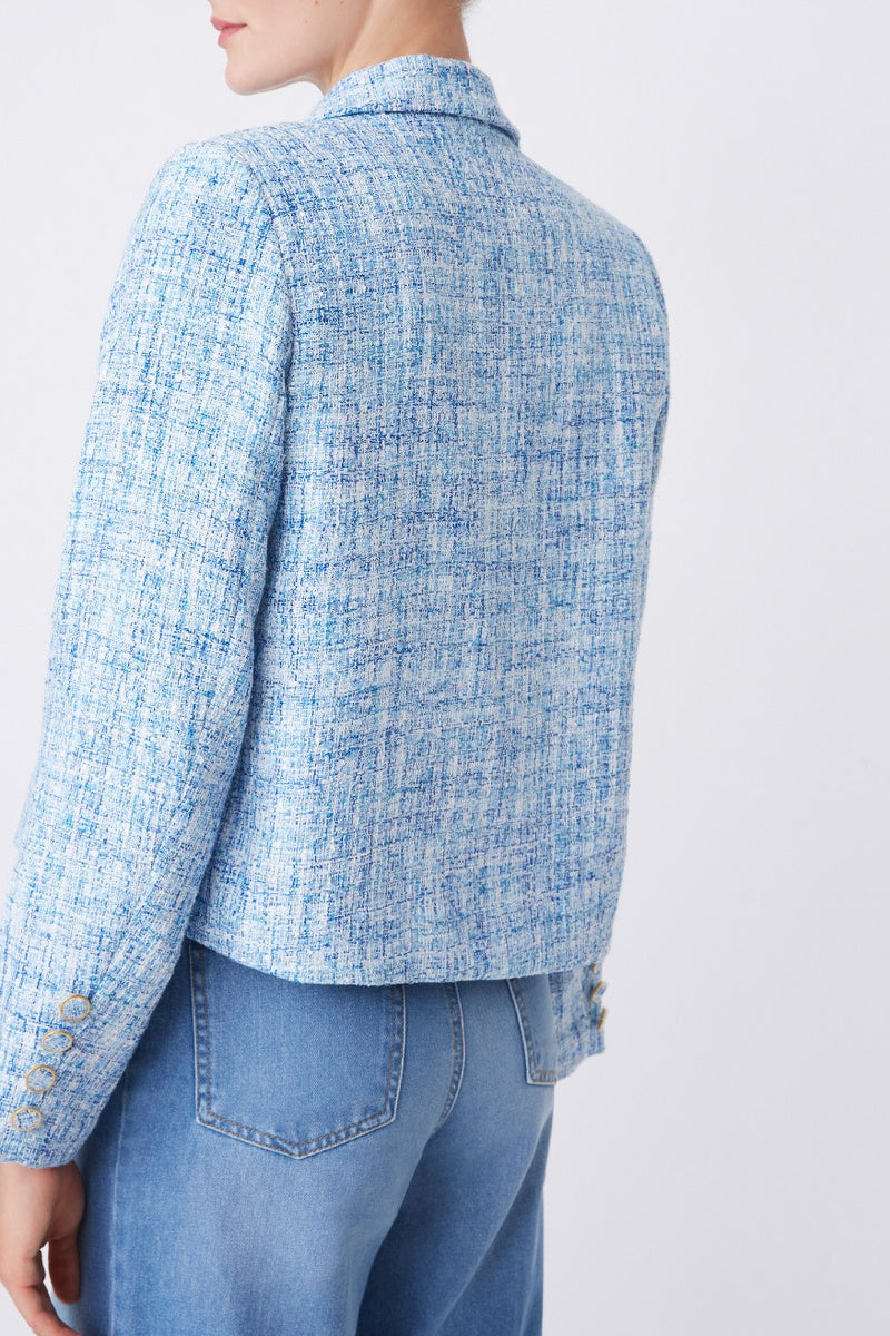 Diva Tweed Jacket - Blue