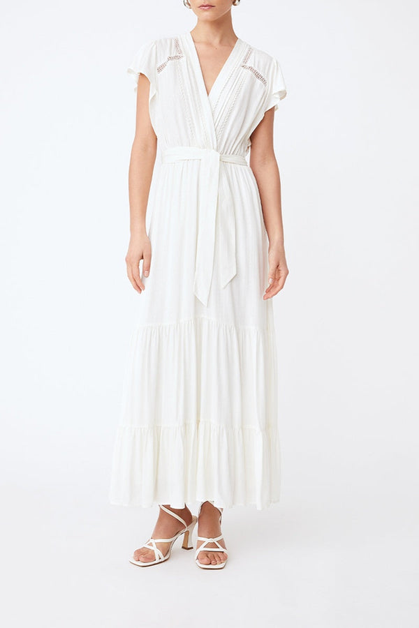 Cleo Long Dress - Ecru