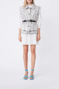 Domino Sleeveless Denim Jacket - Grey