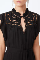 Vestido midi Cidji - Negro