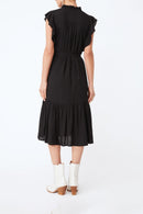 Vestido midi Cidji - Negro