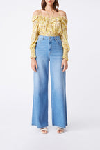 Ryan High-Waisted Jeans - Blue