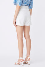 Shorts Bili de talle alto - Crudo