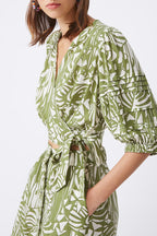 Blusa de lino Louve - Caqui