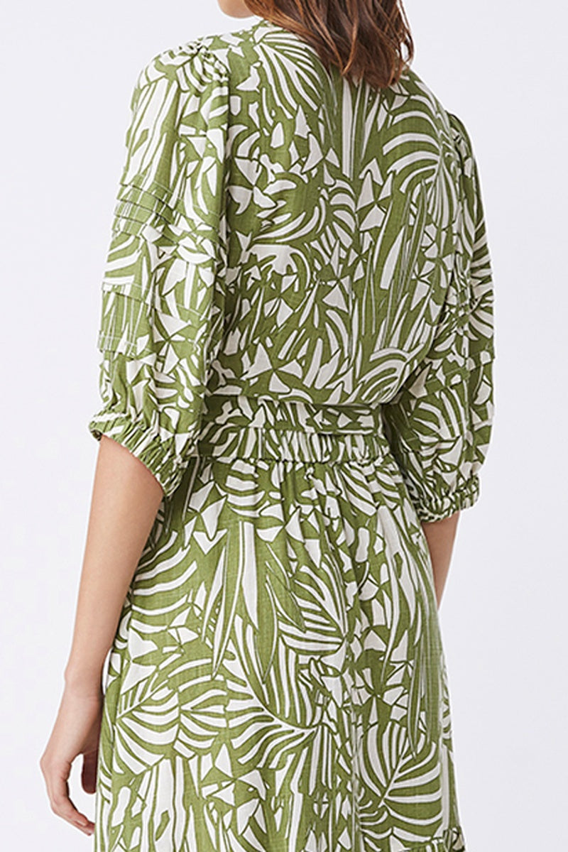Blusa Louve de lino - Caqui