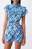 Blusa Leria - Azul Y Blanco