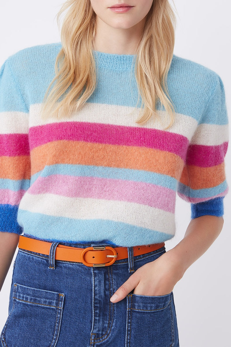 Wool and Mohair Jumper Primael - Blue