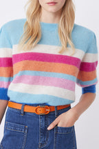 Wool and Mohair Jumper Primael - Blue