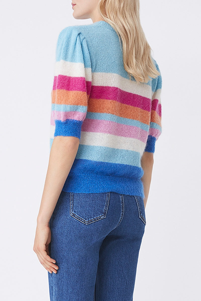 Wool and Mohair Jumper Primael - Blue